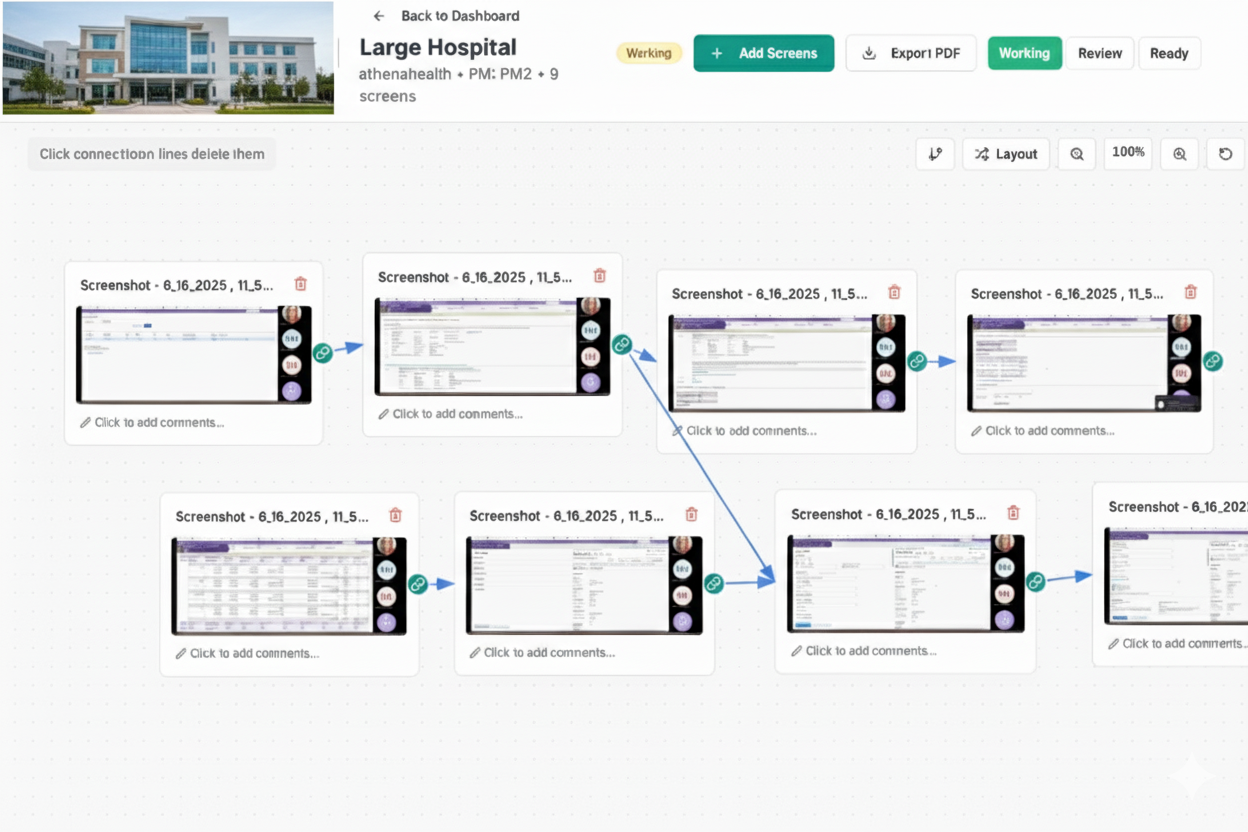 Healthcare Video Analysis Platform Interface